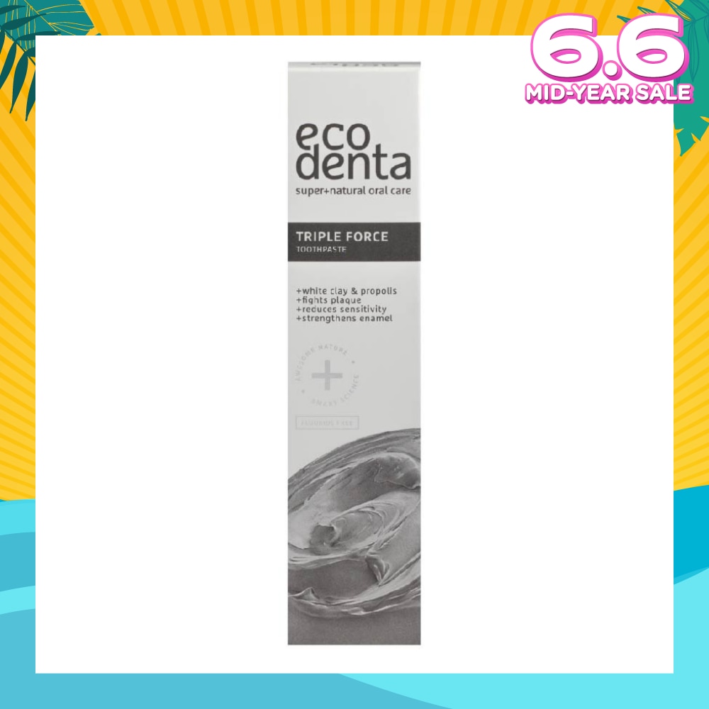 Triple Force Toothpaste With White Clay And Propolis 100ml