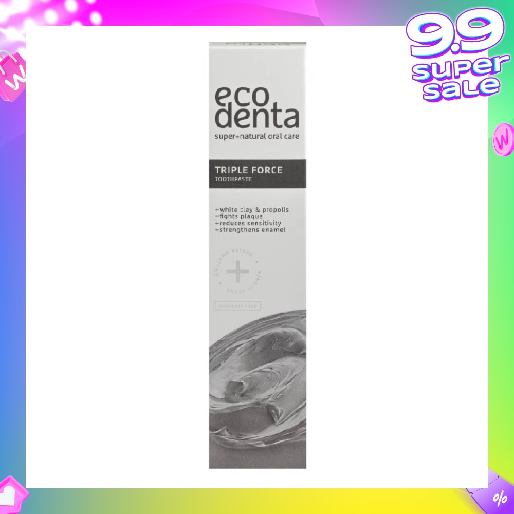 Triple Force Toothpaste With White Clay And Propolis 100ml