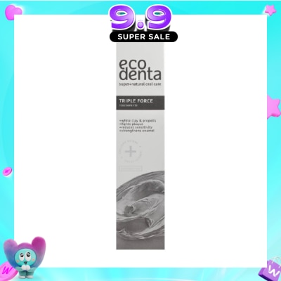 ECODENTA - Triple Force Toothpaste With White Clay And Propolis 100ml image