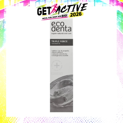ECODENTA - Triple Force Toothpaste With White Clay And Propolis 100ml image