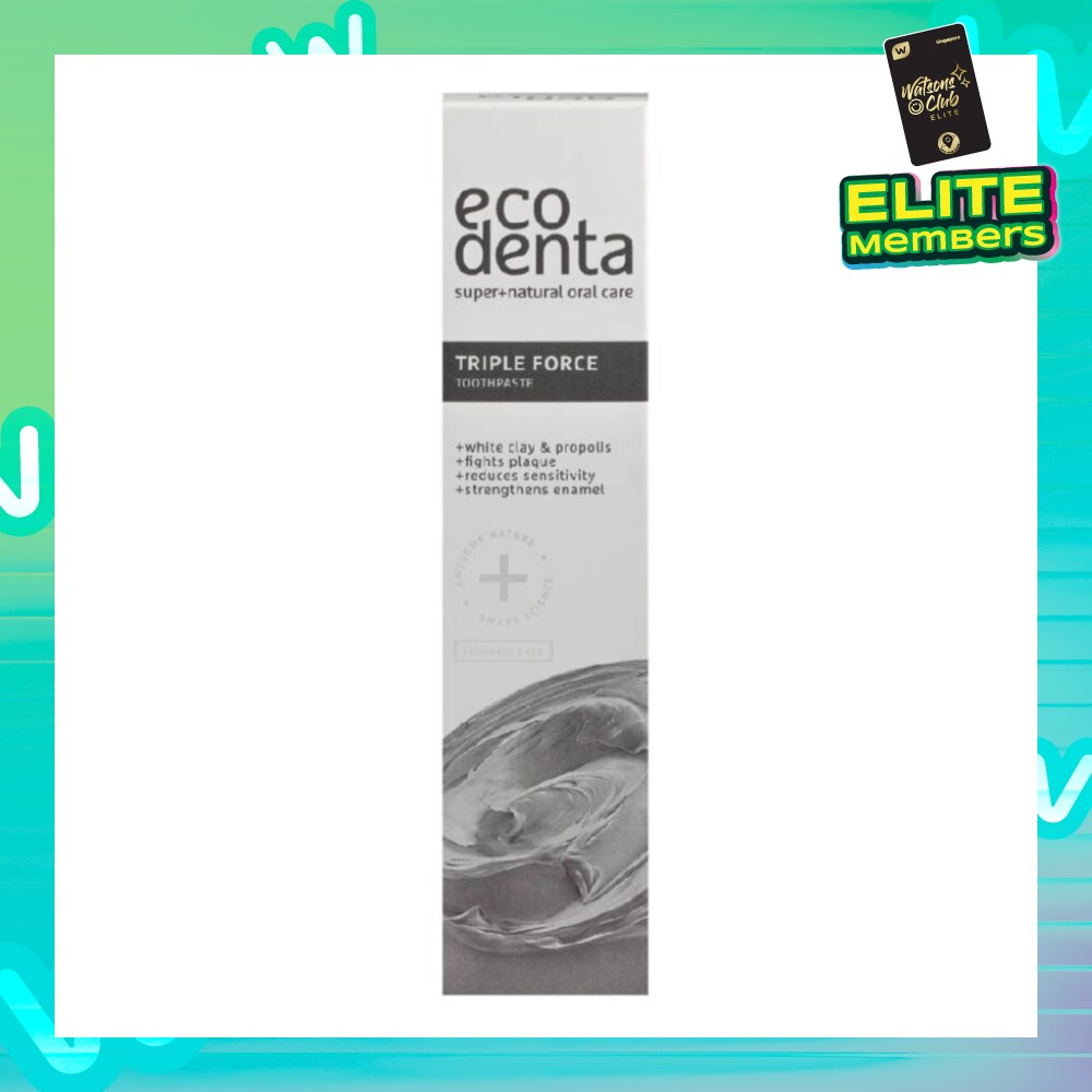 Triple Force Toothpaste With White Clay And Propolis 100ml