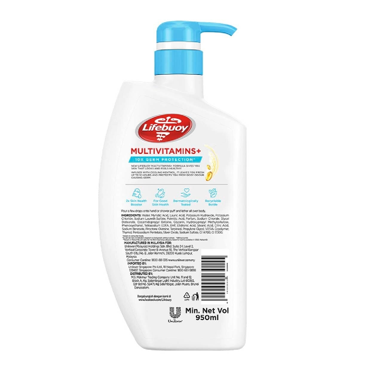 Lifebuoy Cool Fresh Antibacterial Body Wash 950ml