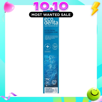ECODENTA Extra Fresh And Remineralising Toothpaste 75ml (Expiry: Jun`2027) image