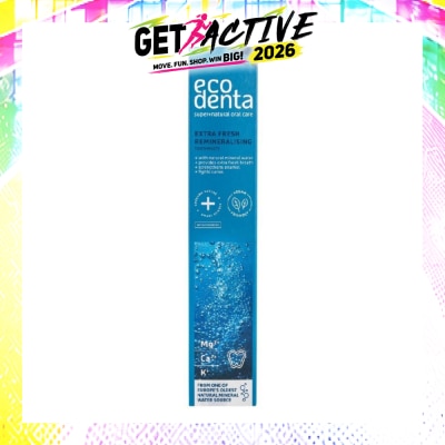 ECODENTA - Extra Fresh And Remineralising Toothpaste 75ml (Expiry: Jun`2027) image