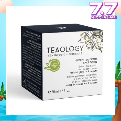 TEAOLOGY Green Tea Detox Face Scrub 50ml (Expiry: Dec`2025)