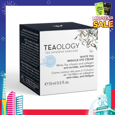 TEAOLOGY White Tea Miracle Eye Cream 15ml (Expiry: Dec`2025)