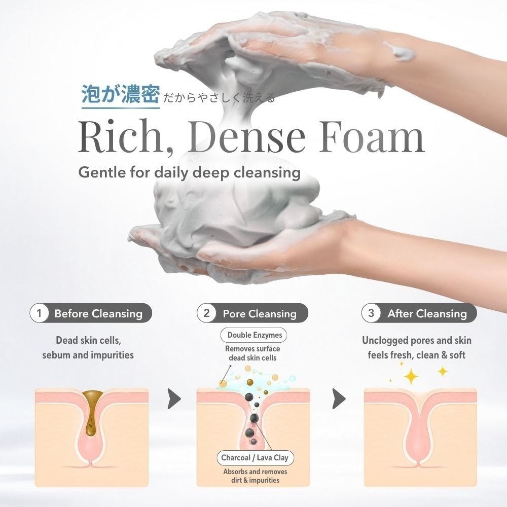 Detoxifying Double Enzyme Cleansing Foam 120g