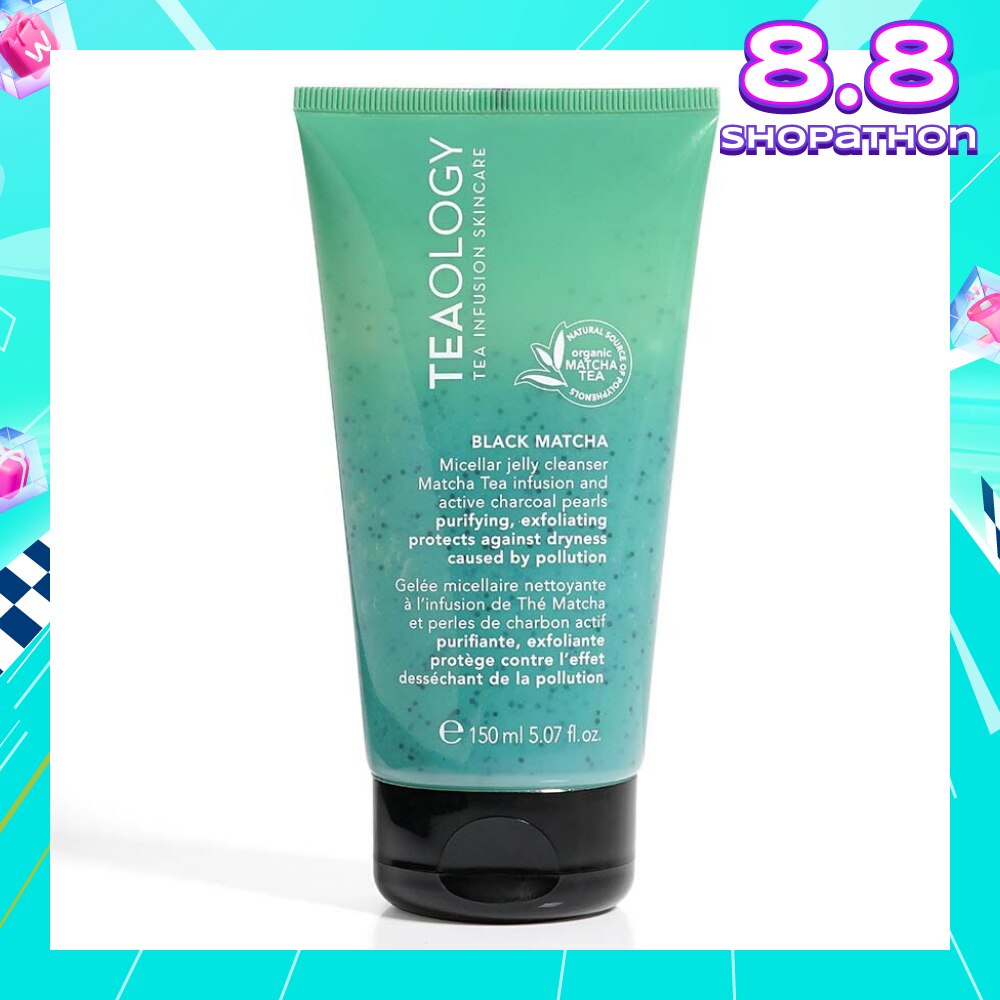 Black Matcha Micellar Jelly Cleanser (Soap Free Facial Cleanser, Remove Makeup And Impurities Without Drying The Skin) 150ml