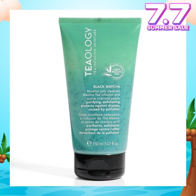 TEAOLOGY Black Matcha Micellar Jelly Cleanser (Soap Free Facial Cleanser, Remove Makeup And Impurities Without Drying The Skin) 150ml