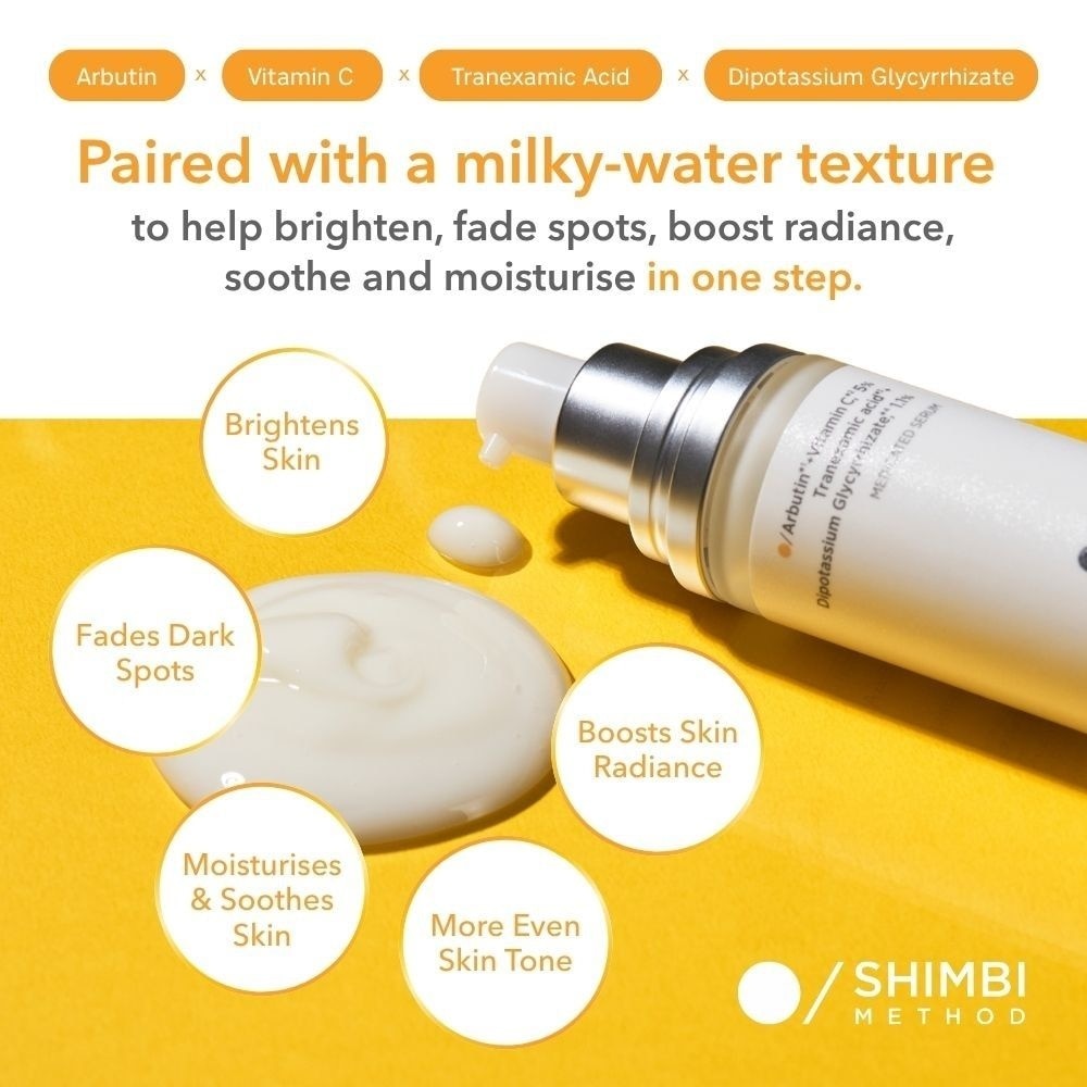 Brightening Medicated Serum with 5% Arbutin + Vitamin C 30ml