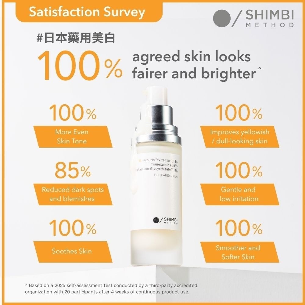 Brightening Medicated Serum with 5% Arbutin + Vitamin C 30ml