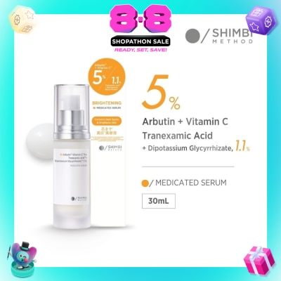 SHIMBI - Brightening Medicated Serum with 5% Arbutin + Vitamin C 30ml