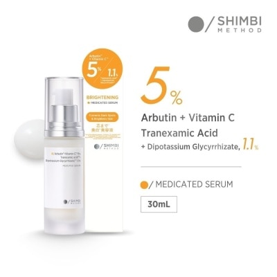 SHIMBI - Brightening Medicated Serum with 5% Arbutin + Vitamin C 30ml