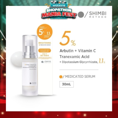 SHIMBI - Brightening Medicated Serum with 5% Arbutin + Vitamin C 30ml