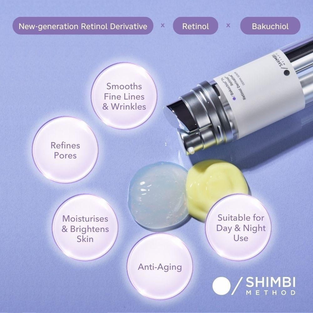 Bakuchiol 1% + Retinol Dual-Chamber Anti-Aging Derma Serum 15ml + 15ml