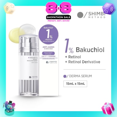 SHIMBI - Bakuchiol 1% + Retinol Dual-Chamber Anti-Aging Derma Serum 15ml + 15ml