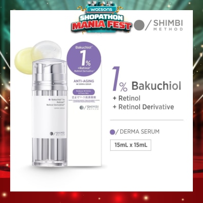 SHIMBI - Bakuchiol 1% + Retinol Dual-Chamber Anti-Aging Derma Serum 15ml + 15ml