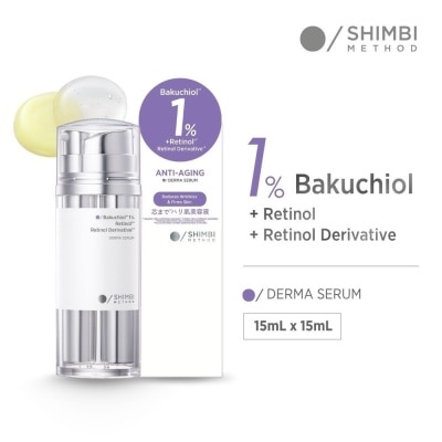 SHIMBI - Bakuchiol 1% + Retinol Dual-Chamber Anti-Aging Derma Serum 15ml + 15ml