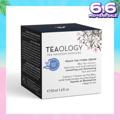 TEAOLOGY Peach Tea Hydra Cream (Strengthen The Defenses Of The Skin While Visibly Improving Tone, Hydration And Brightness) 50ml