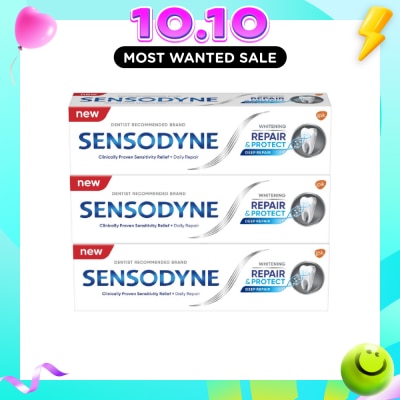 SENSODYNE Sensitive Teeth Oral Care Toothpaste Deep Repair & Protect Whitening Bundle Set 1s image