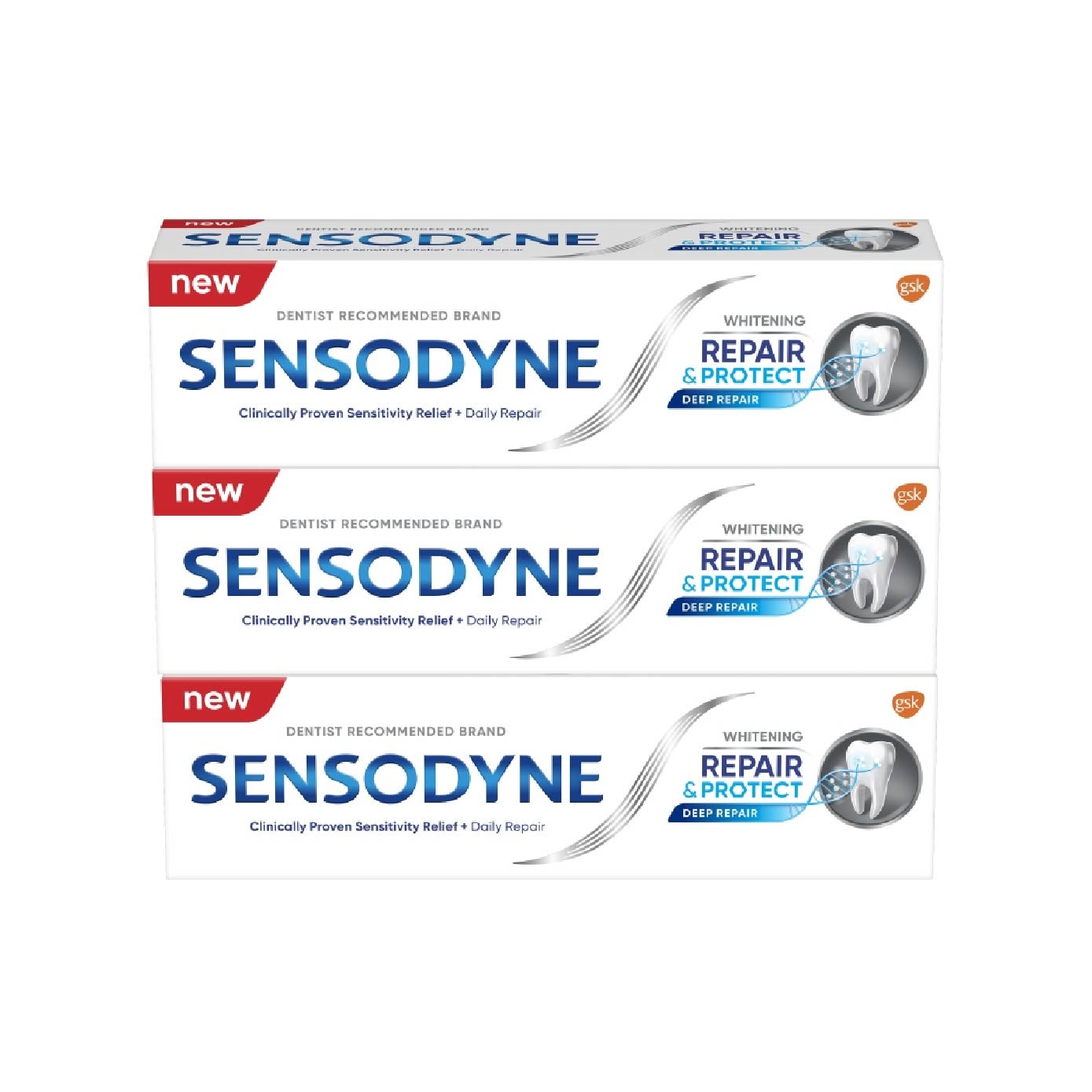 Sensitive Teeth Oral Care Toothpaste Deep Repair & Protect Whitening Bundle Set 1s image