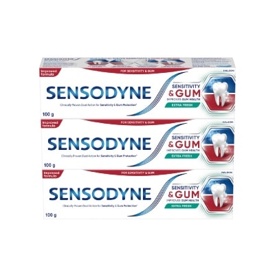 SENSODYNE - Sensitive Teeth Oral Care Toothpaste Sensitivity and Gum Extra Fresh Bundle Set 1s image