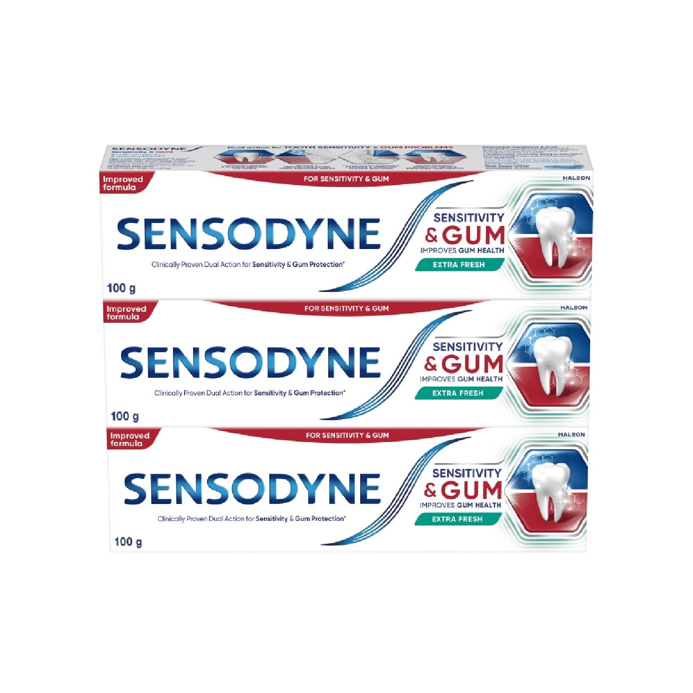 Sensitive Teeth Oral Care Toothpaste Sensitivity and Gum Extra Fresh Bundle Set 1s image
