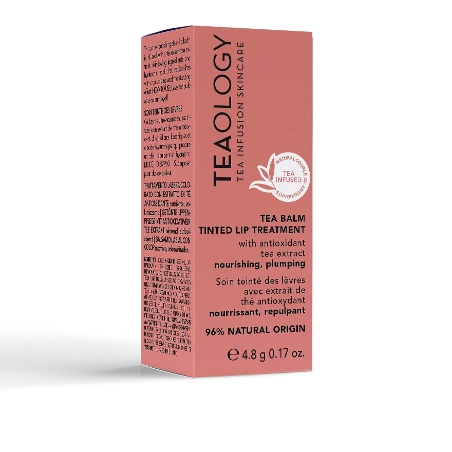 Tea Balm (Peach Tea), Lips Appear Plumped, Replenishes With A Volumizing And Moisturizing Effect 4.8g