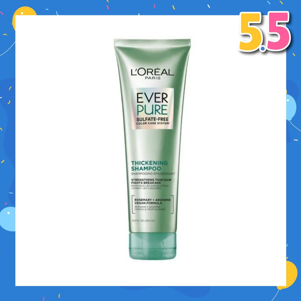 Ever Pure Sulfate-Free Thickening Shampoo (To Strengthens Thin Hair & Fight Breakage) 250ml