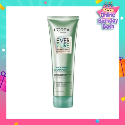 L'OREAL PARIS HAIR EXPERT Ever Pure Sulfate-Free Thickening Shampoo (To Strengthens Thin Hair & Fight Breakage) 250ml