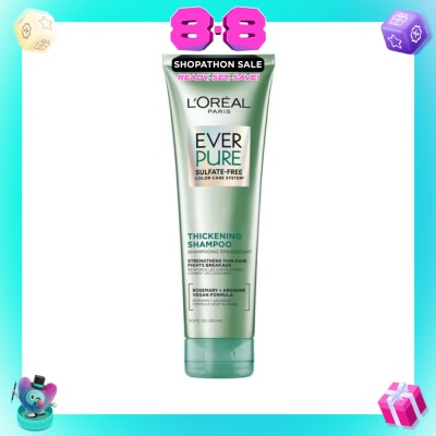 LOREAL PARIS HAIR EXPERT - Ever Pure Sulfate-Free Thickening Shampoo (To Strengthens Thin Hair & Fight Breakage) 250ml