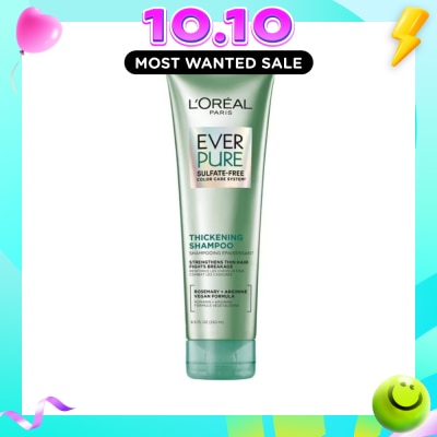 LOREAL PARIS HAIR EXPERT Ever Pure Sulfate Free Thickening Shampoo (To Strengthens Thin Hair & Fight Breakage) 250ml image