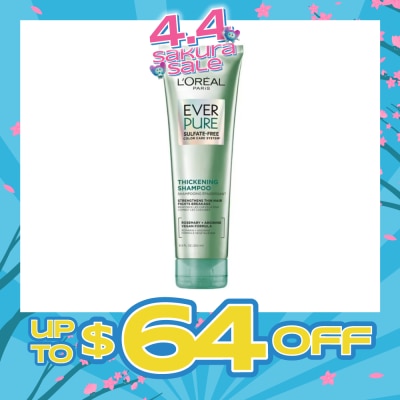 LOREAL PARIS HAIR EXPERT - Ever Pure Sulfate-Free Thickening Shampoo (To Strengthens Thin Hair & Fight Breakage) 250ml