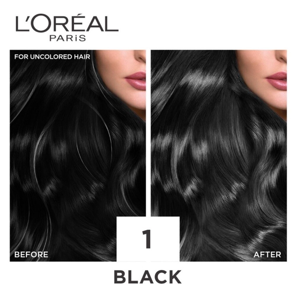 Créme Hair Colour #1 Natural Black (100% Grey Coverage for Rich, Radiant Colour) 1s