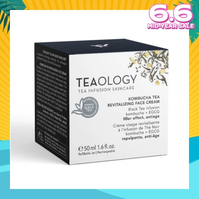 TEAOLOGY Kombucha Tea Revitalizing Face Cream (Strengthens The Skin's Defenses And Visibly Improves Its Quality While Brightening The Complexion) 50ml