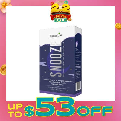 GREENLIFE Snooze (Promotes Sleep For An Energetic Tomorrow, Aids Relaxation Of Muscle And Helps Calm Nerves) 10s