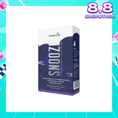 GREENLIFE Snooze (Promotes Sleep For An Energetic Tomorrow, Aids Relaxation Of Muscle And Helps Calm Nerves) 10s