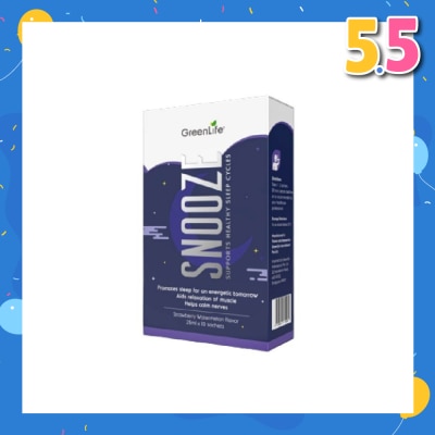 GREENLIFE Snooze (Promotes Sleep For An Energetic Tomorrow, Aids Relaxation Of Muscle And Helps Calm Nerves) 10s