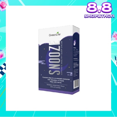 GREENLIFE Snooze (Promotes Sleep For An Energetic Tomorrow, Aids Relaxation Of Muscle And Helps Calm Nerves) 10s