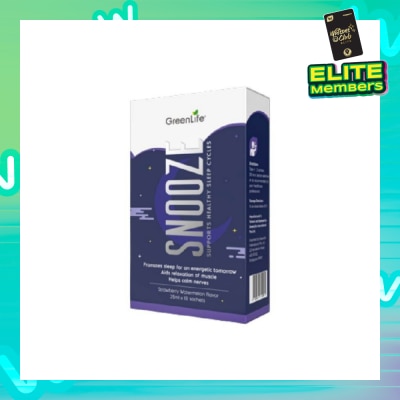 GREENLIFE Snooze (Promotes Sleep For An Energetic Tomorrow, Aids Relaxation Of Muscle And Helps Calm Nerves) 10s
