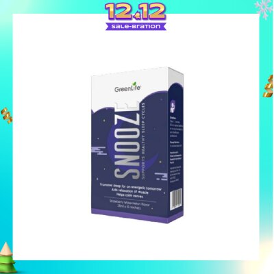 GREENLIFE Snooze (Promotes Sleep For An Energetic Tomorrow, Aids Relaxation Of Muscle And Helps Calm Nerves) 10s