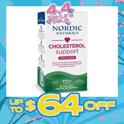 NORDIC NATURALS - Cholesterol Support (Maintain Healthy Cholesterol Levels) Softgels 60s