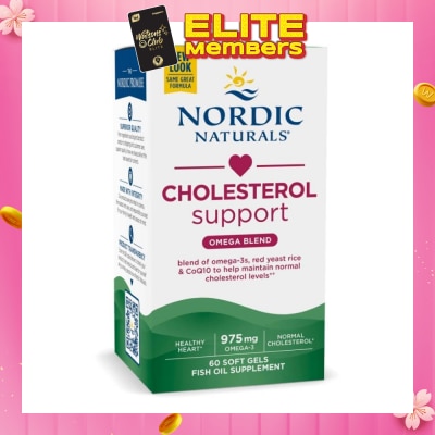 NORDIC NATURALS Cholesterol Support (Maintain Healthy Cholesterol Levels) Softgels 60s
