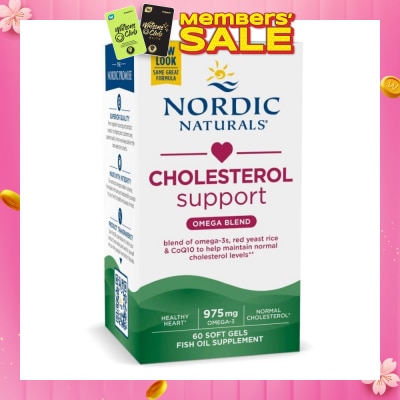 NORDIC NATURALS Cholesterol Support (Maintain Healthy Cholesterol Levels) Softgels 60s