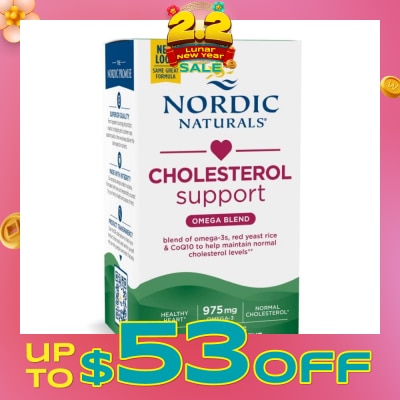 NORDIC NATURALS Cholesterol Support (Maintain Healthy Cholesterol Levels) Softgels 60s