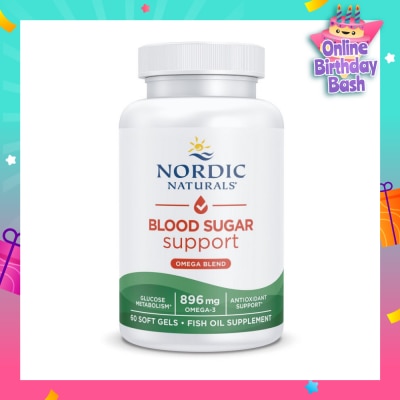 NORDIC NATURALS Blood Sugar Support (Protection Against Oxidative Stress And Support For Healthy Glucose Metabolism) 60s