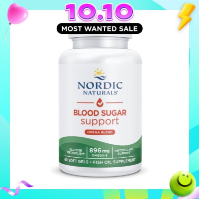 NORDIC NATURALS Blood Sugar Support (Protection Against Oxidative Stress And Support For Healthy Glucose Metabolism) 60s image