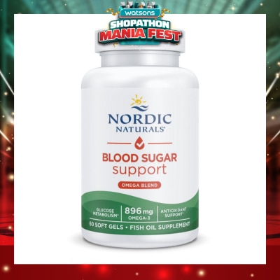 NORDIC NATURALS - Blood Sugar Support (Protection Against Oxidative Stress And Support For Healthy Glucose Metabolism) 60s