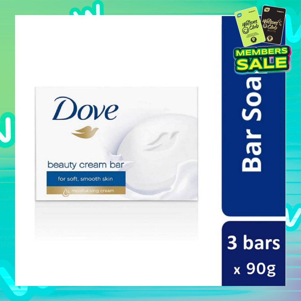 Beauty Cream Soap Bar (For Soft + Smooth Skin) 90g x 3s