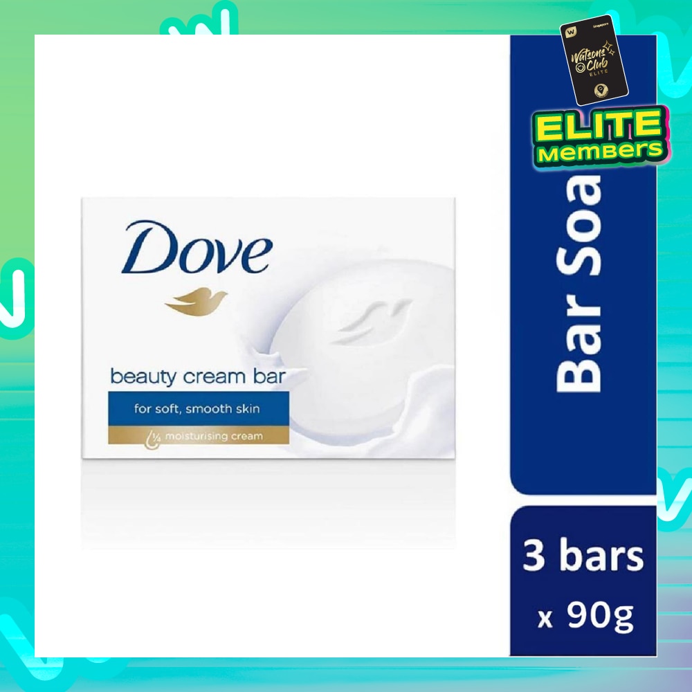 Beauty Cream Soap Bar (For Soft + Smooth Skin) 90g x 3s